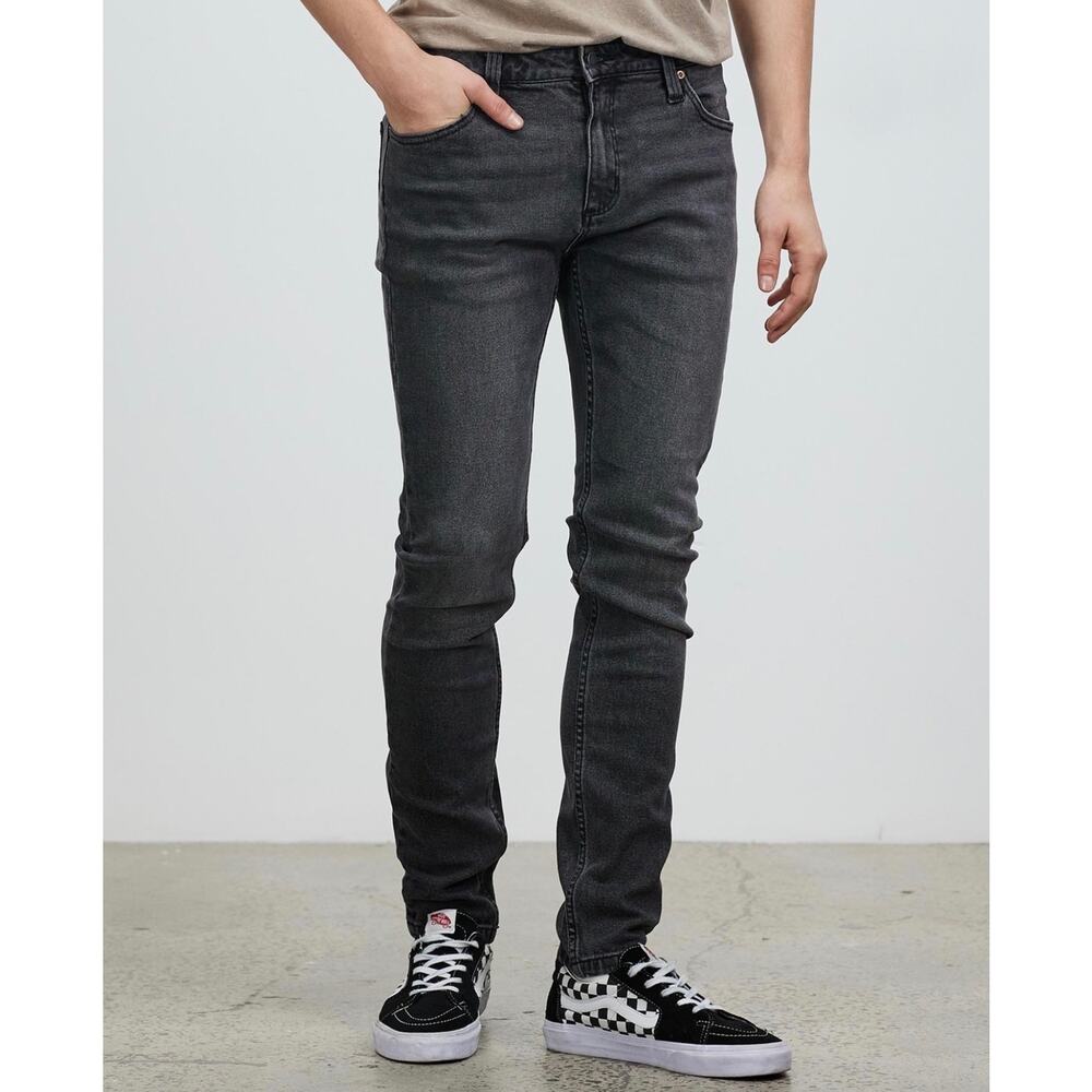 ROLLA’S Stinger‎ Skinny Fit Faded Black Jeans Size 32x32